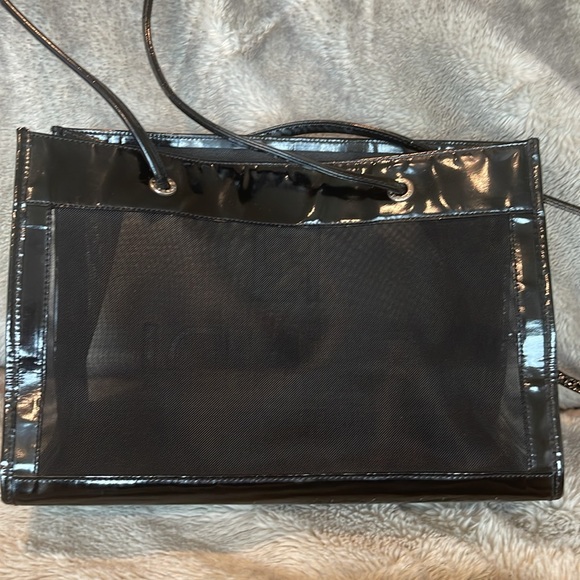 ❤️SOLD❤️ Authentic Vintage Fendi FF Zucca Black Mesh Shopper Tote Shoulder Bag - Picture 6 of 16